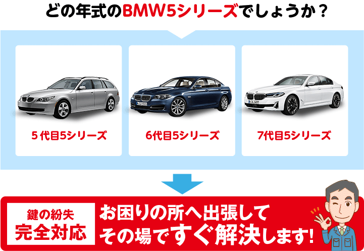 どの年式のBMW5シリーズでしょうか?