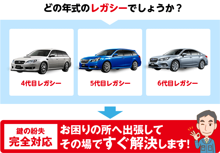 どの年式のレガシィでしょうか?