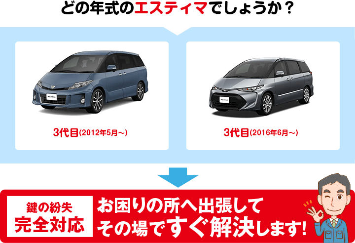 どの年式のエスティマでしょうか?