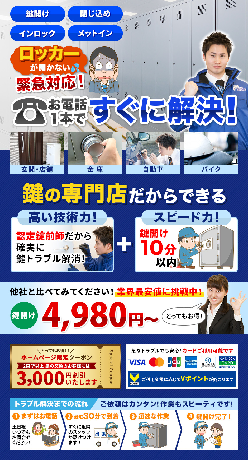 その場で、すぐに作業・すぐに解決！お客様からいただく『ありがとう』の声がなによりも私たちの宝物です