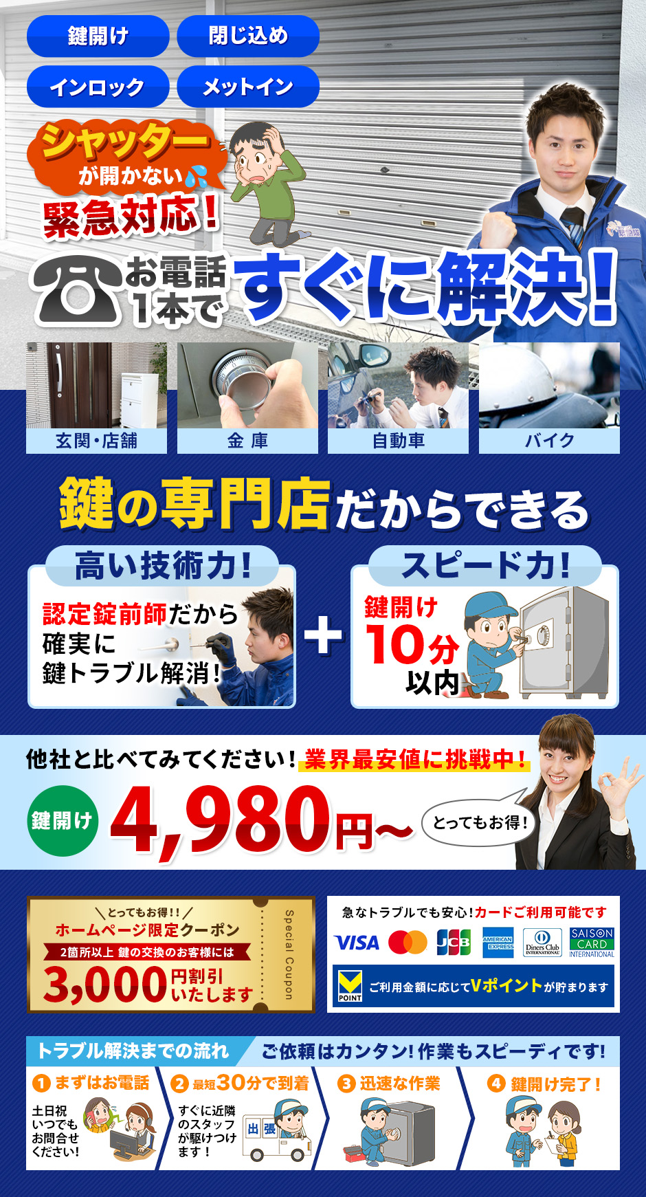 その場で、すぐに作業・すぐに解決！お客様からいただく『ありがとう』の声がなによりも私たちの宝物です