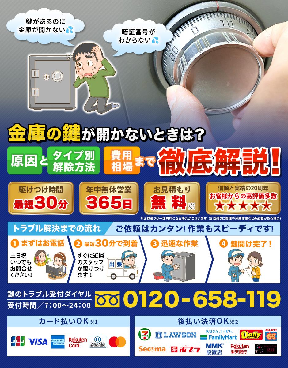 金庫の開け方、金庫の鍵が開かないときは？原因とタイプ別解錠方法