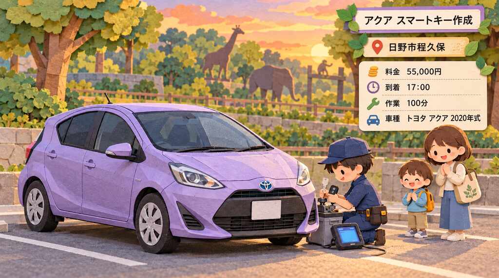【東京都日野市程久保 】アクア（6AA-NHP10H）スマートキーが1本もない状態から新規作成！エンジン始動まで対応の画像イメージ