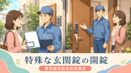 【東京都世田谷区世田谷】玄関の鍵を開けたいの画像イメージ