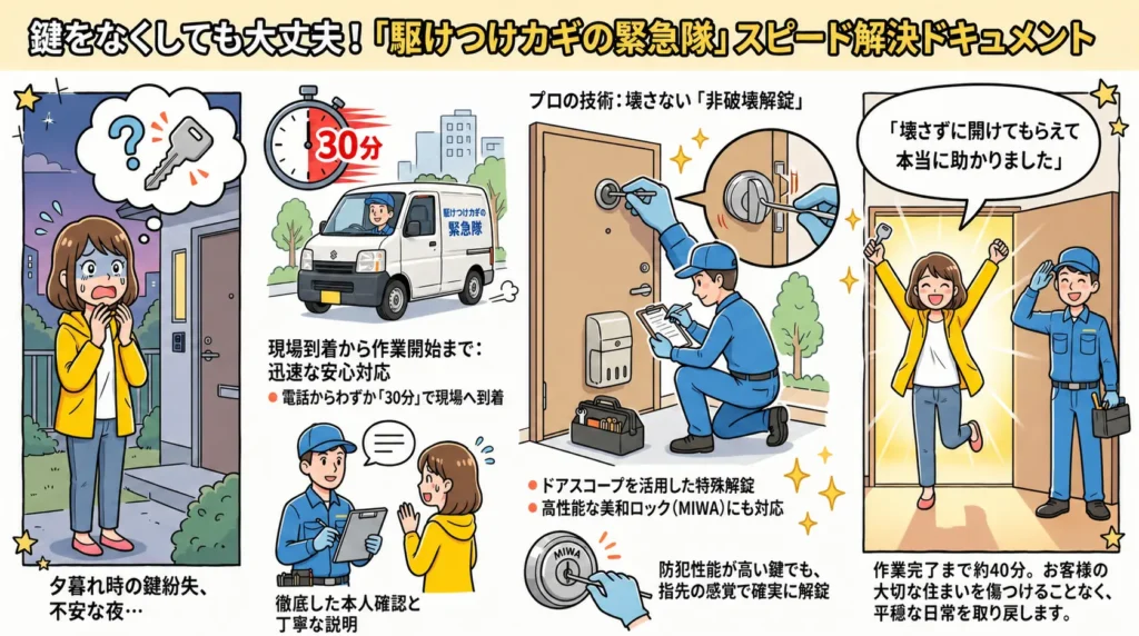 【静岡県浜松市中央区馬郡町】玄関の鍵を開けたい