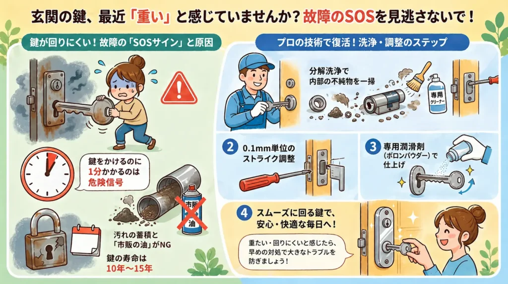 【愛知県岡崎市明大寺本町】鍵の修理がしたいの画像イメージ