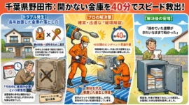 【千葉県野田市五木新町】金庫のカギを開けたいの画像イメージ