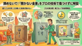 【栃木県栃木市藤岡町藤岡】金庫のカギを開けたいの画像イメージ