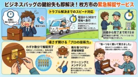 【大阪府枚方市招提大谷】デスクやキャビネットの鍵を開けたいの画像イメージ