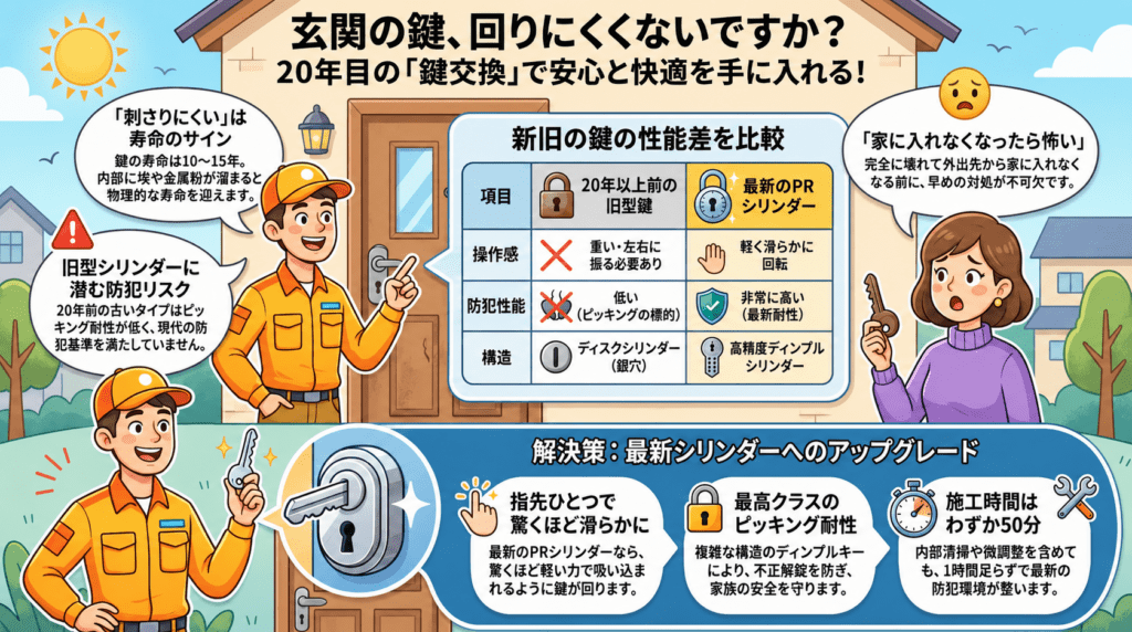 【茨城県筑西市下中山】鍵の交換がしたいの画像イメージ