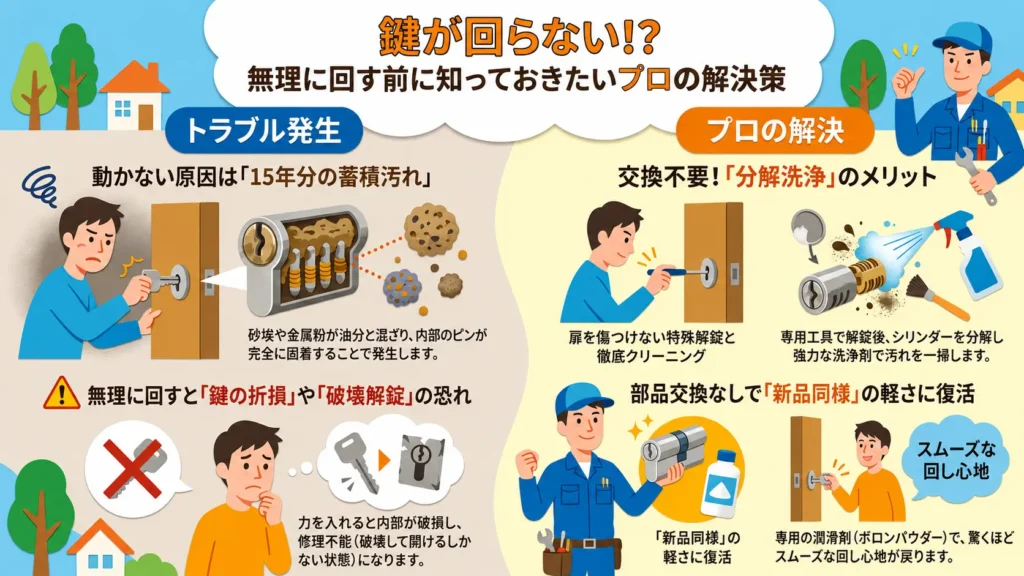 【千葉県佐倉市宮ノ台】鍵の修理がしたい