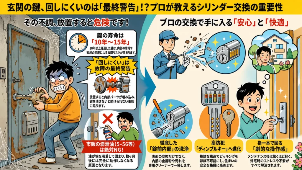 【埼玉県深谷市上野台】鍵の交換がしたい