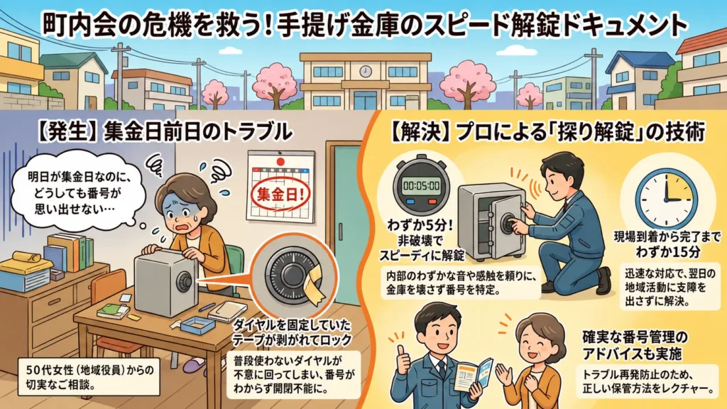 【宮城県仙台市太白区長町】金庫のダイヤルの暗証番号がわかりませんの画像イメージ
