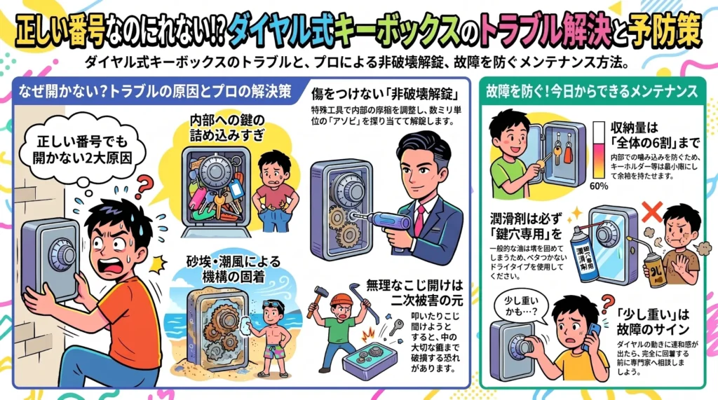 【広島県福山市藤江町】ダイヤルキー式ボックスの開錠