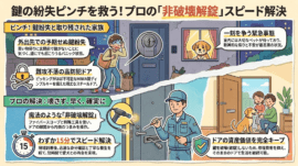 【埼玉県上尾市柏座】玄関の鍵を開けたいの画像イメージ
