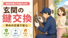 【福島県郡山市富久山町】鍵の交換がしたいの画像イメージ