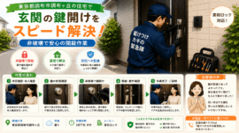 【東京都調布市調布ヶ丘】玄関の鍵を開けたいの画像イメージ