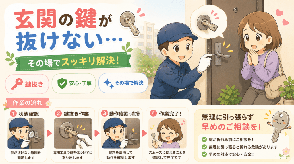 【千葉県千葉市美浜区真砂】鍵の修理がしたいの画像イメージ