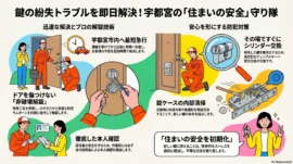 【栃木県宇都宮市八幡台】玄関の鍵を開けたいの画像イメージ