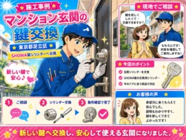 【東京都足立区六月】鍵の交換がしたいの画像イメージ