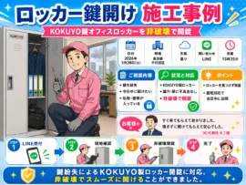 【東京都千代田区外神田】ロッカーの鍵を開けたいの画像イメージ