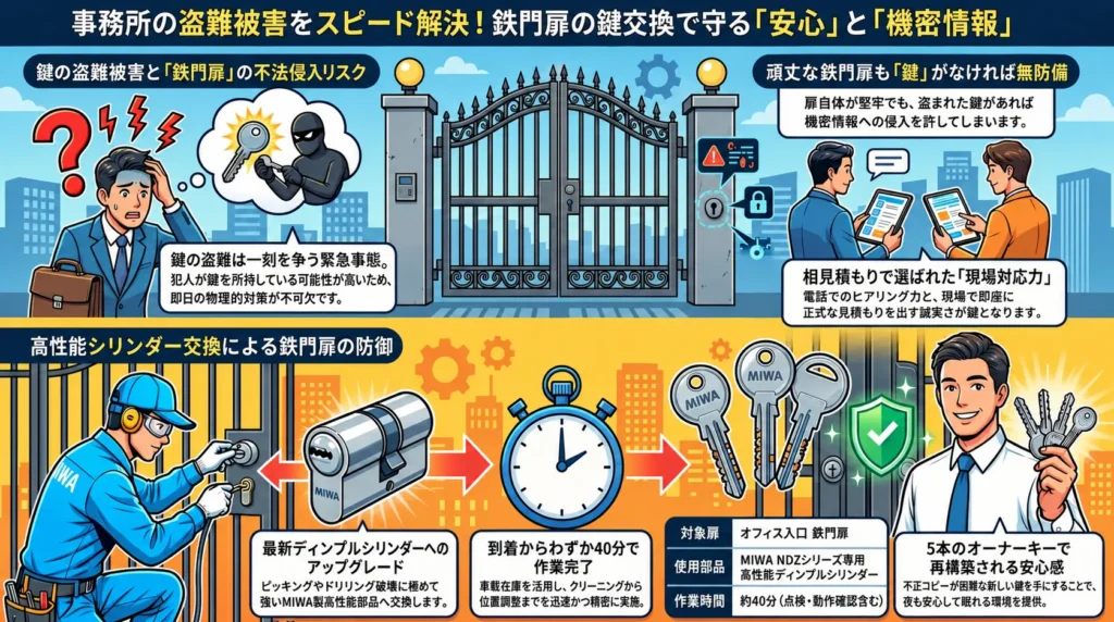【東京都豊島区南池袋】事務所店舗の鍵の画像イメージ