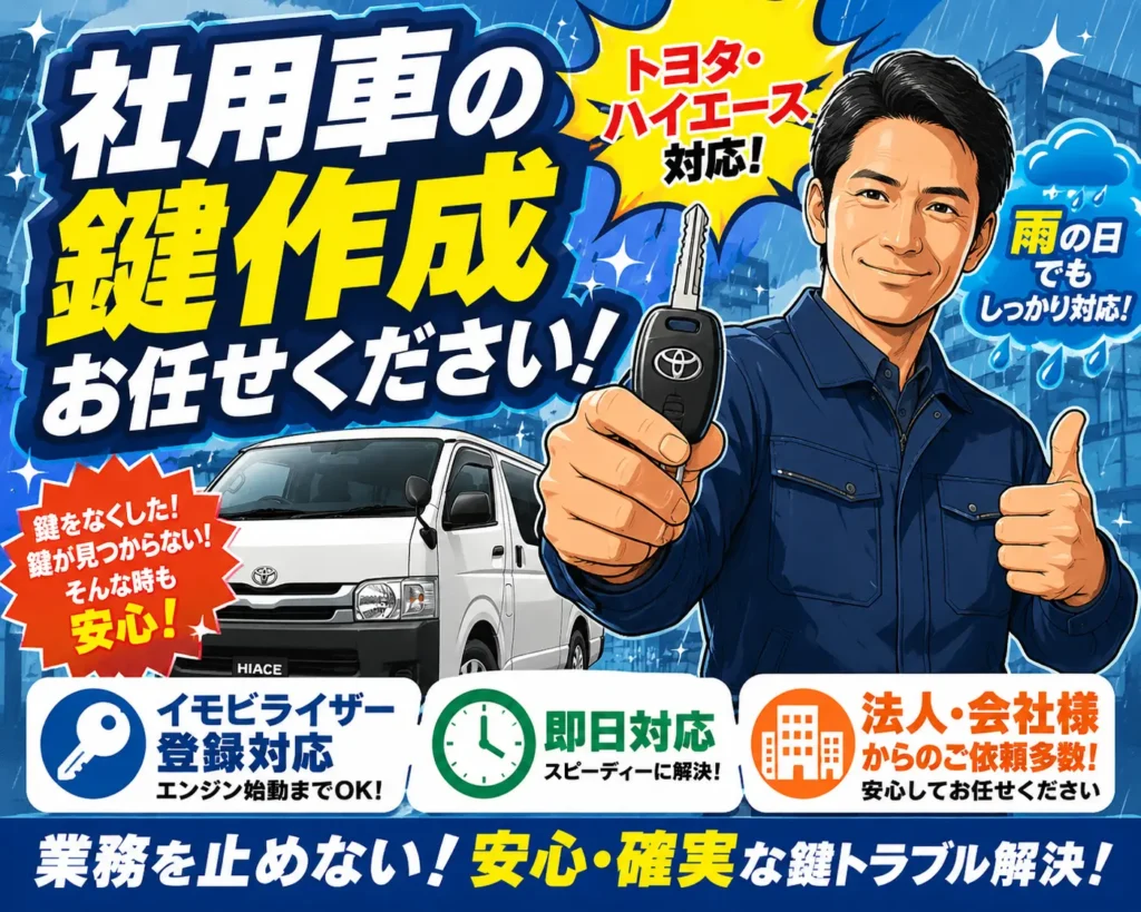 【広島県広島市東区】イモビライザー・スマートキーの画像イメージ