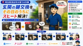 【埼玉県深谷市大塚】鍵の交換がしたいの画像イメージ