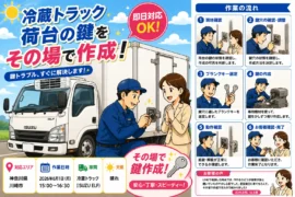 【神奈川県川崎市川崎区千鳥町】紛失した鍵を作成したいの画像イメージ