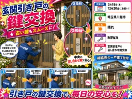 【埼玉県川越市笠幡】鍵の交換がしたいの画像イメージ
