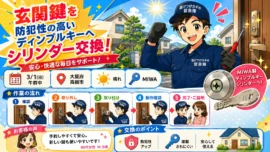 【大阪府高槻市唐崎西】鍵の交換がしたいの画像イメージ