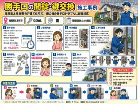 【福岡県太宰府市連歌屋】玄関の鍵を開けたいの画像イメージ