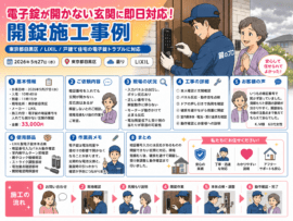 【東京都目黒区碑文谷】玄関の鍵を開けたいの画像イメージ