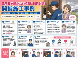 【東京都目黒区碑文谷】玄関の鍵を開けたいの画像イメージ
