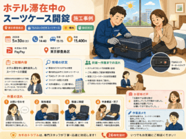 【東京都豊島区東池袋】スーツケースの鍵を開けたいですの画像イメージ