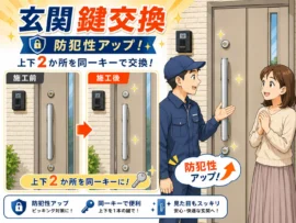 【栃木県宇都宮市西川田】鍵の交換がしたいの画像イメージ