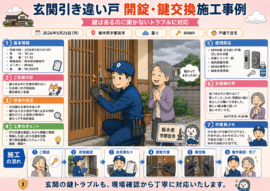 【栃木県宇都宮市陽東】玄関の鍵を開けたいの画像イメージ