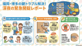 【福岡県福岡市博多区博多駅南】玄関の鍵を開けたいの画像イメージ