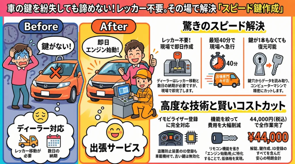 【茨城県水戸市酒門町】イモビライザー・スマートキーの画像イメージ