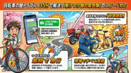 【茨城県つくば市吾妻】自転車の鍵の画像イメージ