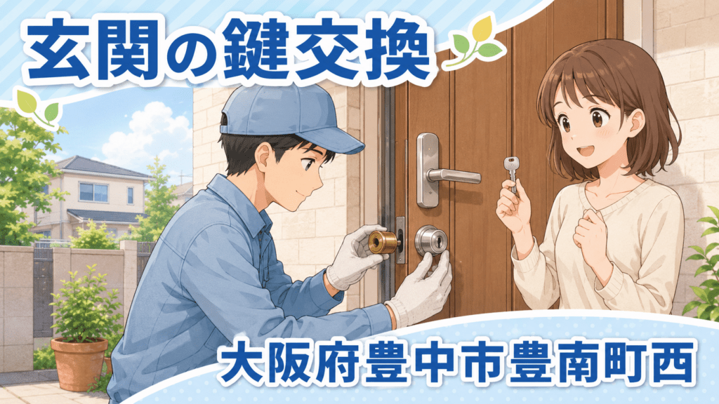 【大阪府豊中市豊南町西】鍵の交換がしたい