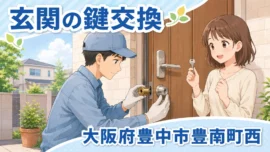 【大阪府豊中市豊南町西】鍵の交換がしたいの画像イメージ