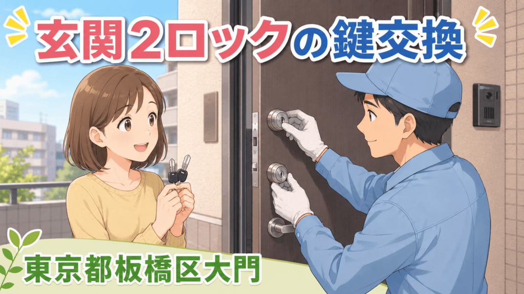 【東京都板橋区大門】鍵の交換がしたいの画像イメージ