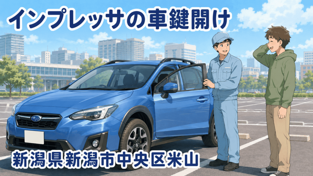 【新潟県新潟市中央区米山】車の鍵を開けたい（インロック鍵開け）の画像イメージ