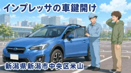 【新潟県新潟市中央区米山】車の鍵を開けたい（インロック鍵開け）の画像イメージ