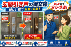 【栃木県下都賀郡壬生町福和田】玄関の鍵交換の画像イメージ