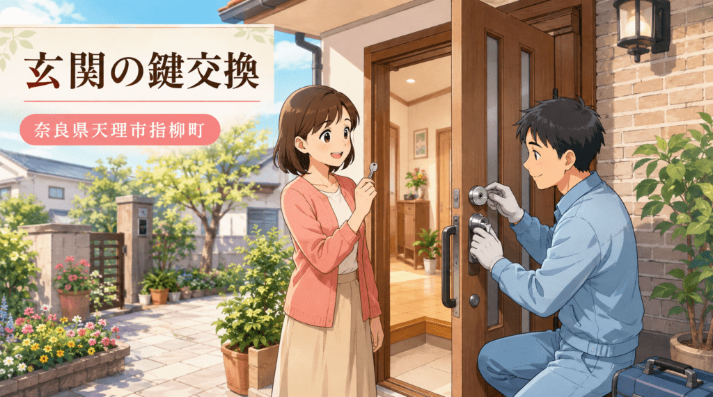 【奈良県天理市指柳町】鍵の交換がしたい