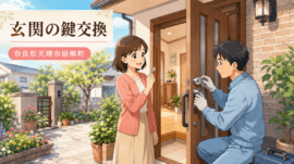 【奈良県天理市指柳町】鍵の交換がしたいの画像イメージ