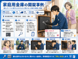 【東京都目黒区中央町】金庫のカギを開けたいの画像イメージ