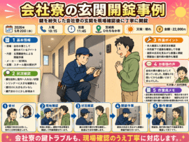 【茨城県ひたちなか市高場】玄関の鍵を開けたいの画像イメージ